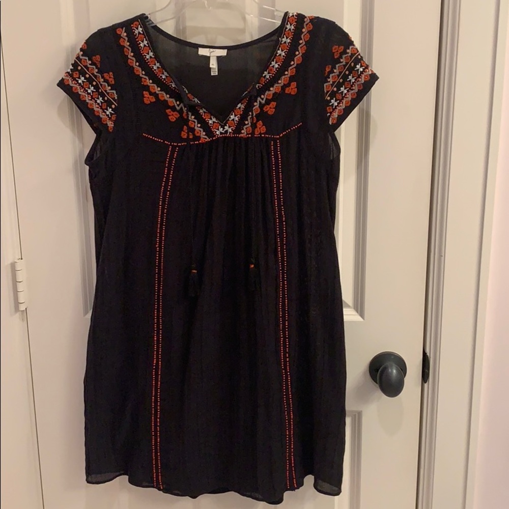 Joie Dress with embroidery and beading